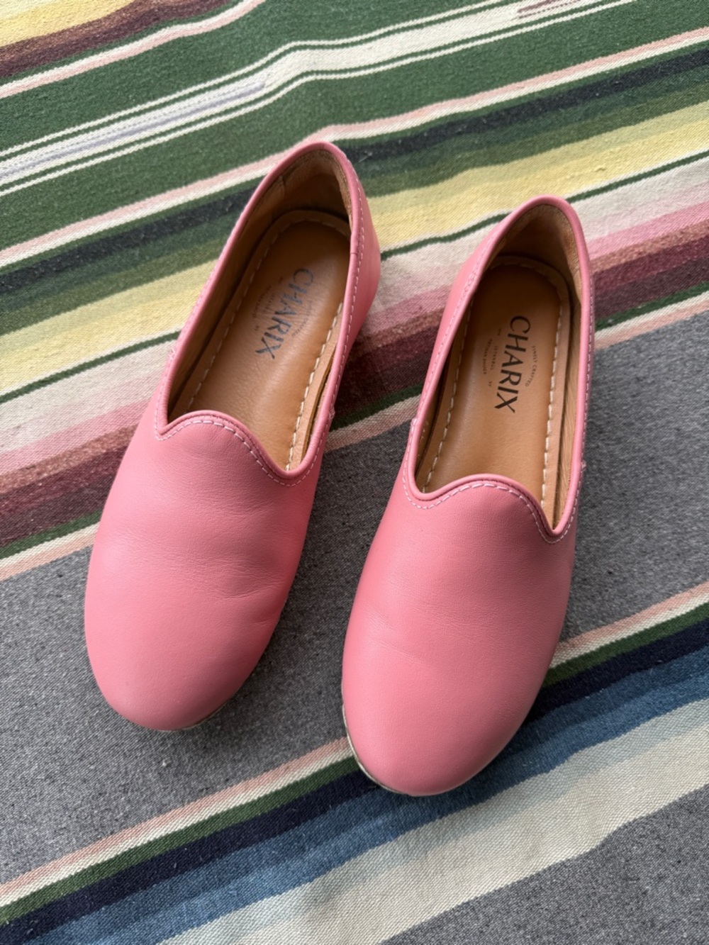 CHARIX Pink Slip-On Women’s Loafers — Casual Comfort Flats